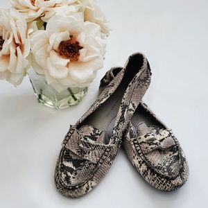 Gap Snakeskin Penny Loafers - Size 8.5